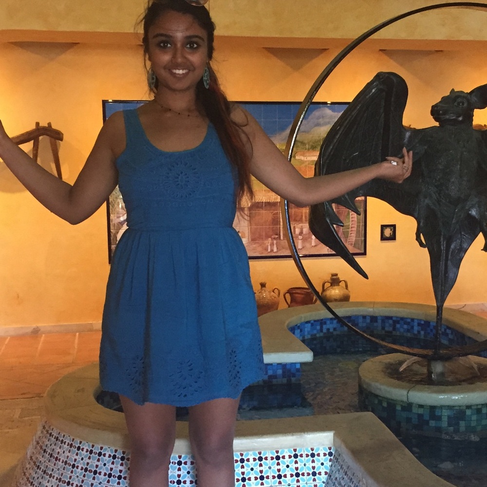 Blue urban outfitters mini dress